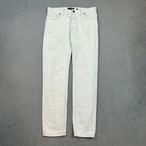 Fendi Mens White Denim Pants Jeans Cotton Blend Designer Size 34 x 34